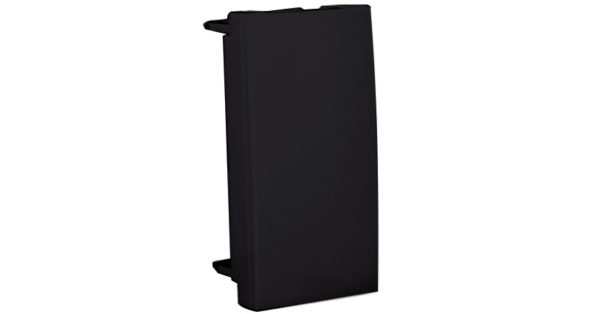 Заглушка – 1 модуль – черный 1