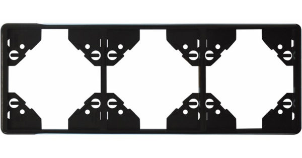 Вертикальная тройная рамка Apolo 5000 Standard – чёрная 1