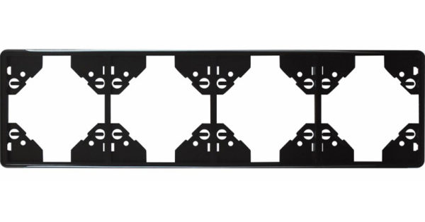 Вертикальная 4-ная  рамка Apolo 5000 Standard – чёрная 1